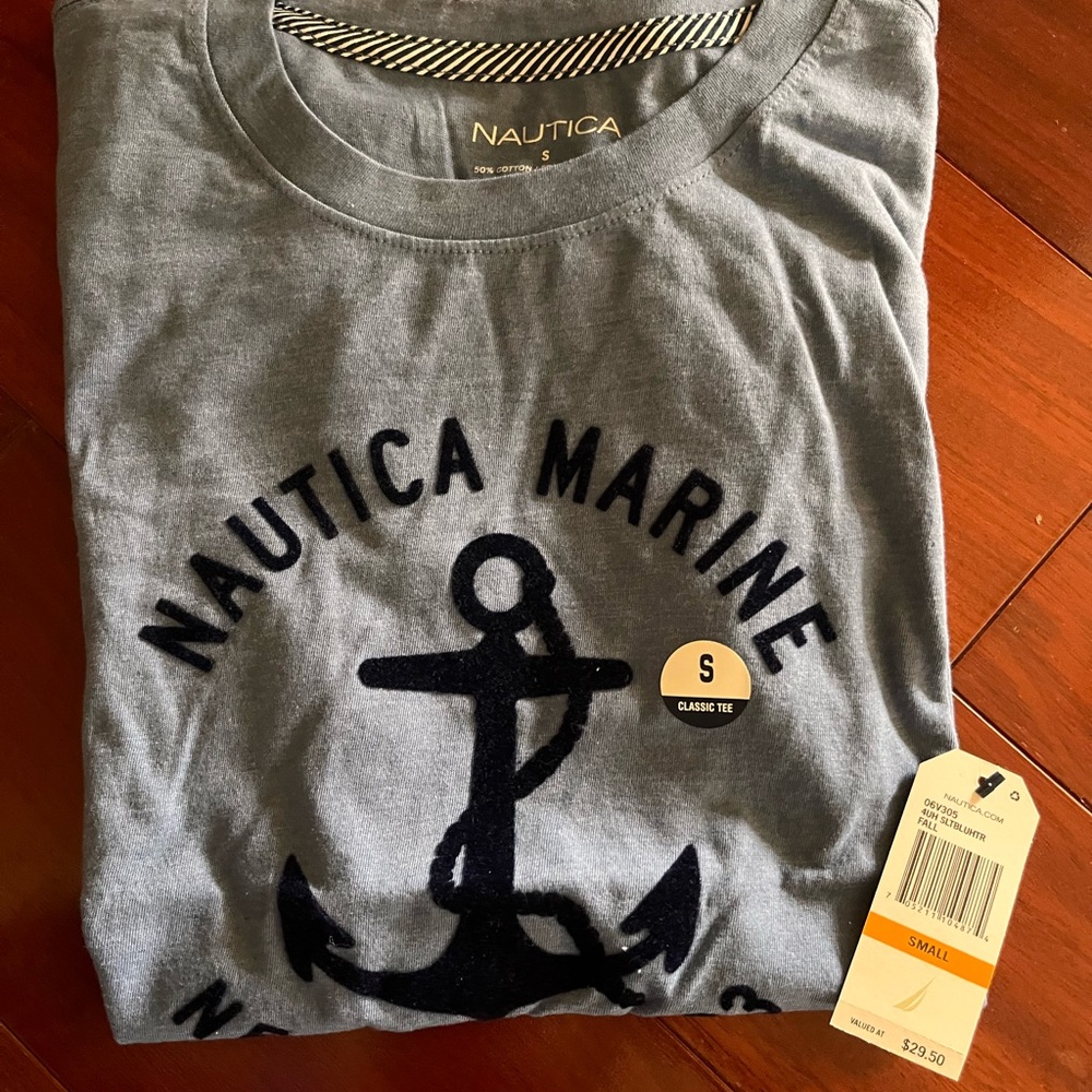 Womens Nautica marine blue t shirt Nwt